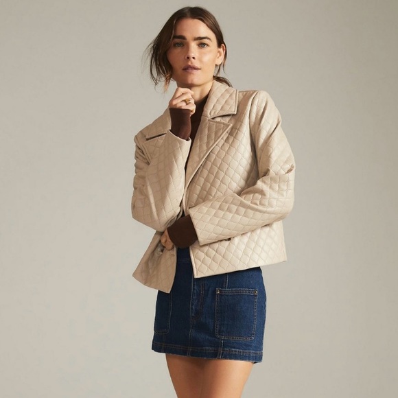 Anthropologie Jackets & Blazers - Anthropologie Greylin Vegan Leather Jacket Size Large